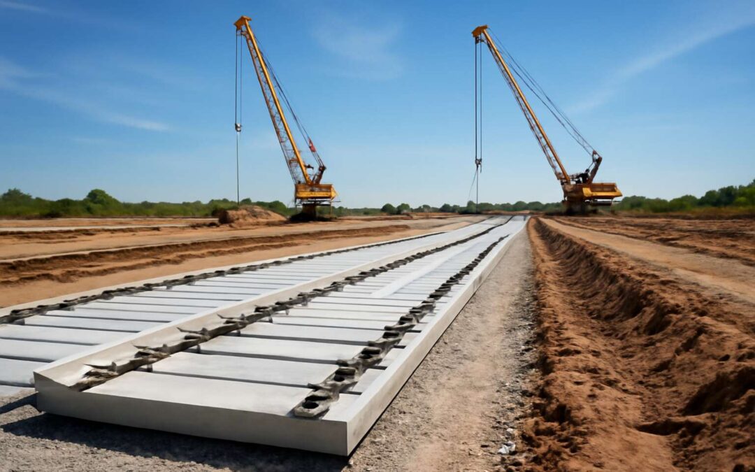 Revolutionize Rail Construction with a precast slab track system for faster, safer corridors.