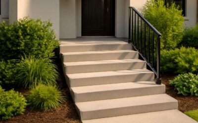 Upgrade your curb appeal with 6 precast concrete steps that last.