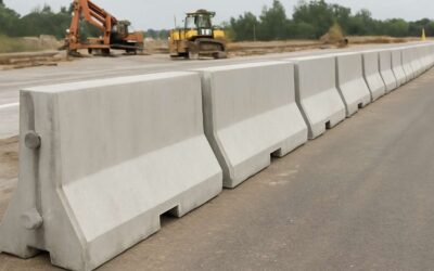 Boost roadwork safety with precast concrete jersey barriers.